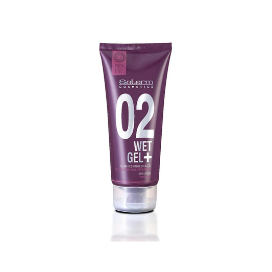 WET GEL + 02. Strong hold modeling gel with a wet effect.