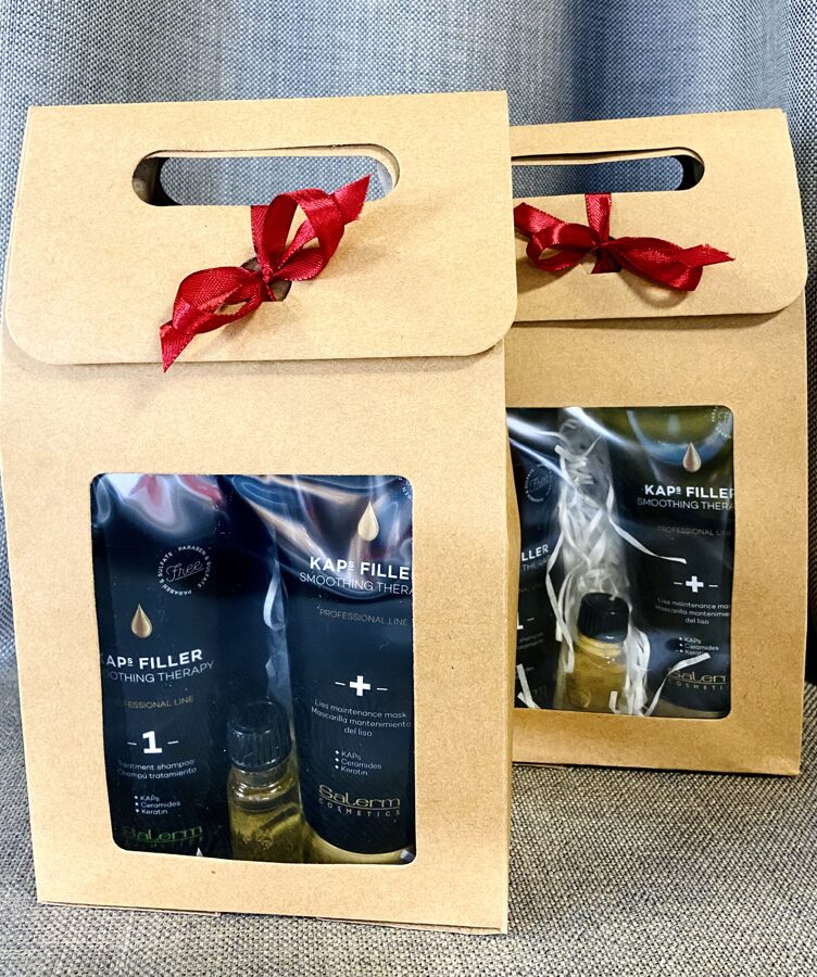 Kaps filler nogludinošs komplekts matu spīdumam un atjaunošanai. Image